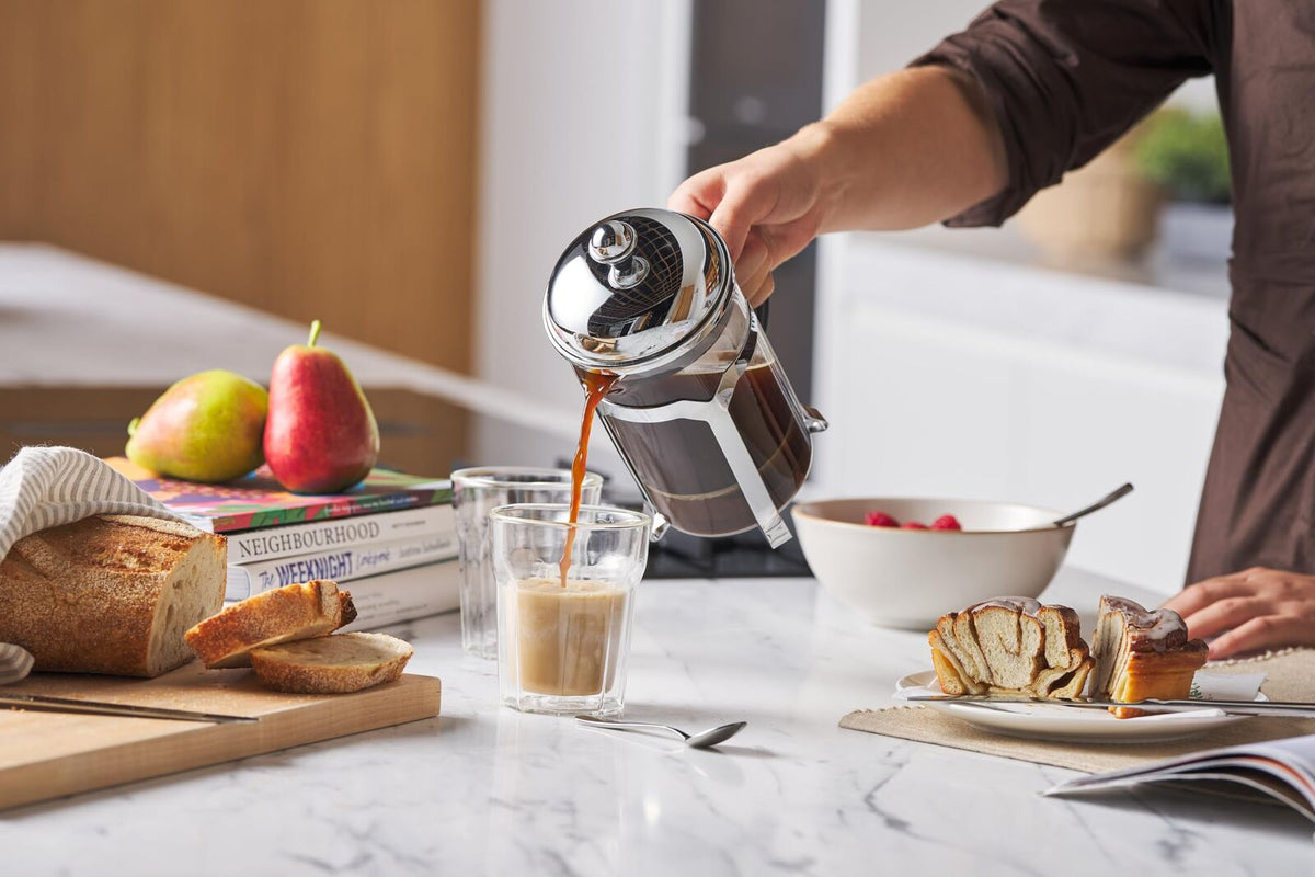 Avanti Domo Café Press Coffee Plunger 800ml 6 Cup in Stainless Steel