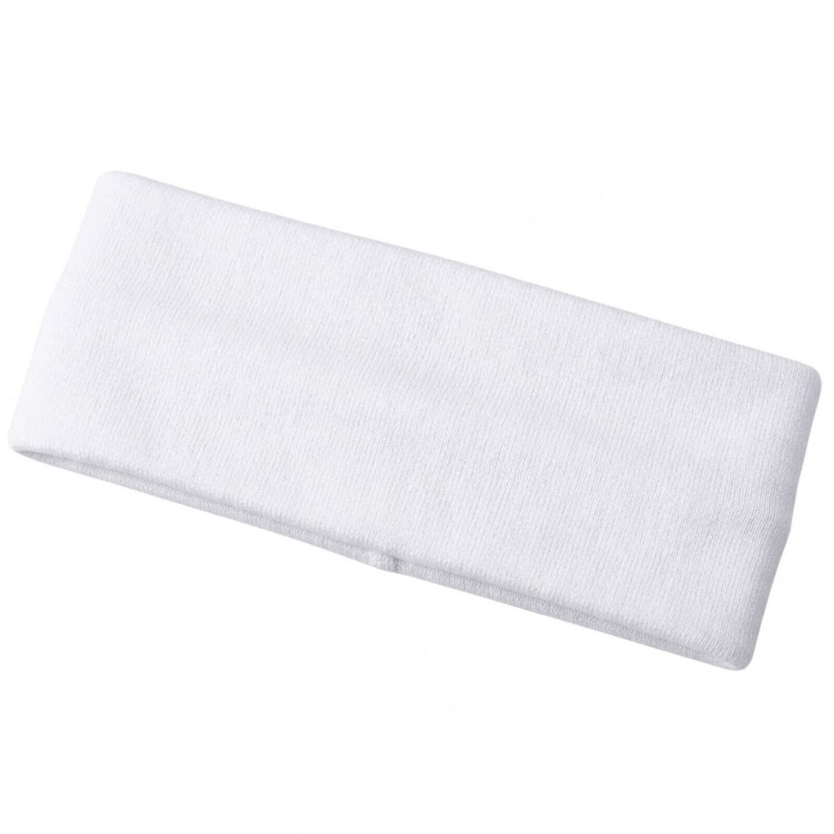 White Sports Headband - 8cm Elastic Stretch Hair Band (Yoga/Gym)