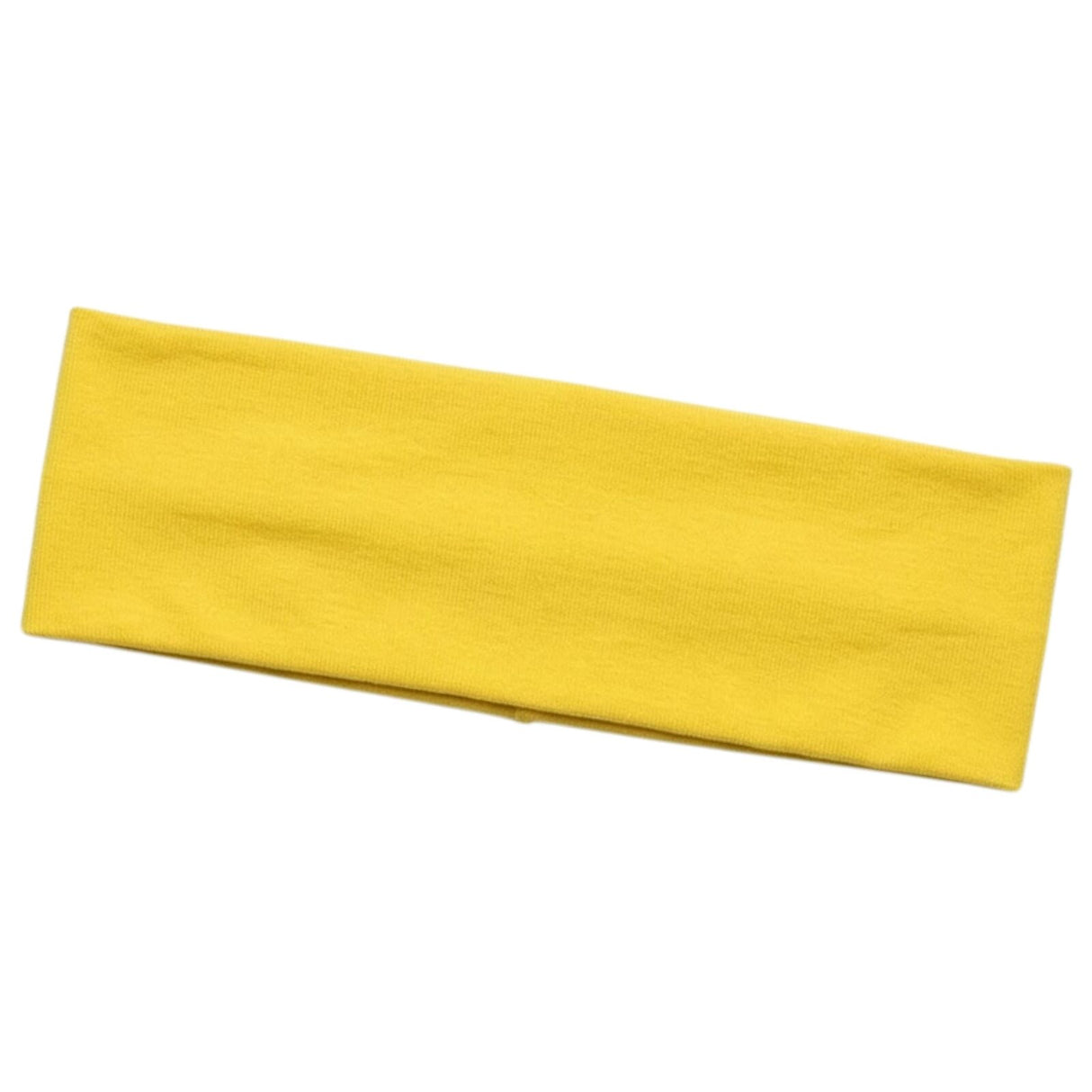 3x Yellow Sports Headband Pack - 8cm Elastic Stretch Hair Band (Yoga/Gym)