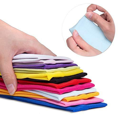 PLAIN HEADBAND Elastic Stretch Sports Yoga Hair Band Unisex 8cm Wide Wrap - Burgundy