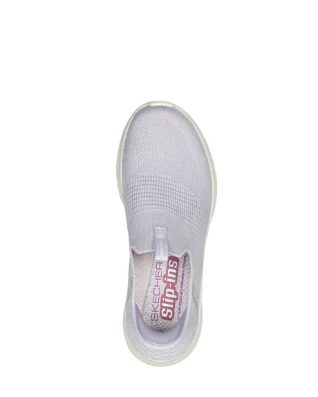Skechers Womens Ultra Flex 3.0 Cozy Streak Slip On Shoes in Lavender