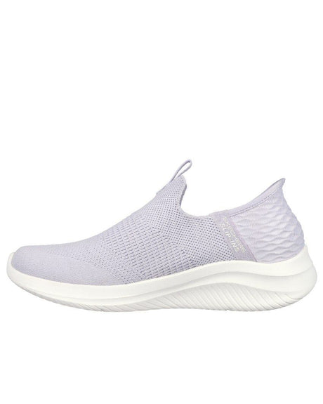 Skechers Womens Ultra Flex 3.0 Cozy Streak Slip On Shoes in Lavender
