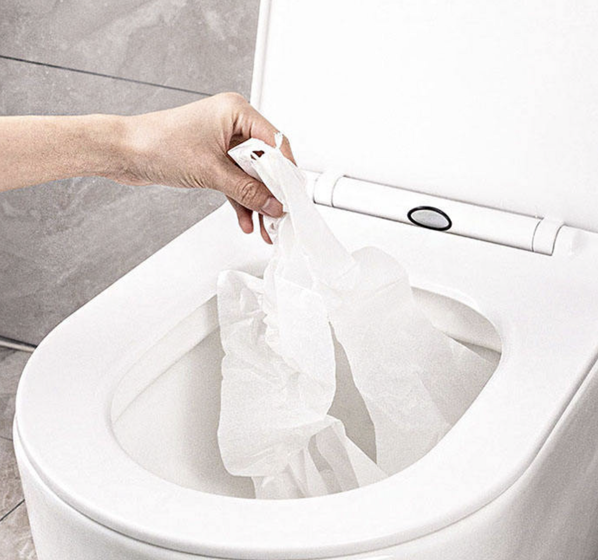 10x Disposable Sanitary Flushable Hygienic Toilet Seat Covers - White