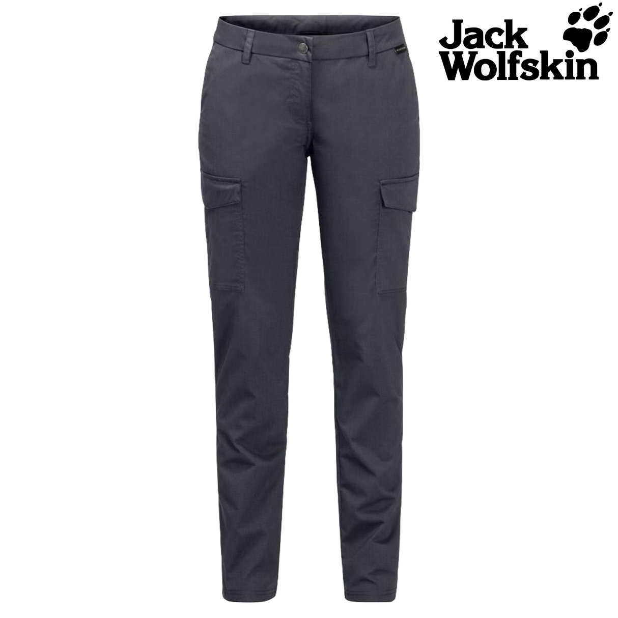 Jack Wolfskin Womens Liberty Cargo Pants Hiking Trekking Outdoors Organic Cotton - Midnight Blue