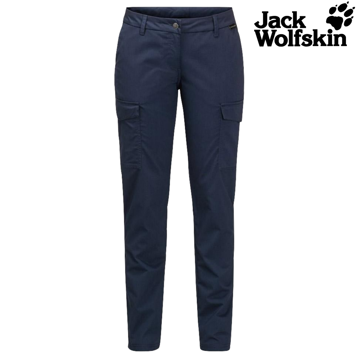 Jack Wolfskin Womens Liberty Cargo Pants Hiking Trekking Outdoors Organic Cotton - Midnight Blue
