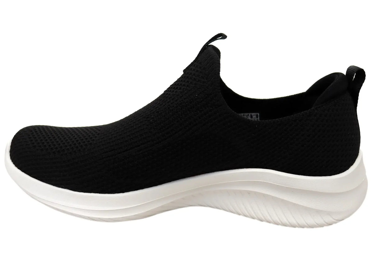 Skechers Ultra Flex 3.0 All Momentum Womens Slip-On Sneakers - Black (Casual Shoes)
