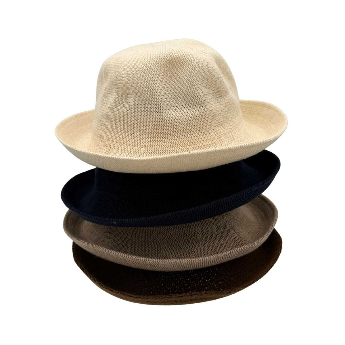 Jacaru 1507 Knitted Bucket Hat - Small Brim (Foldable One Size Vegan Friendly)
