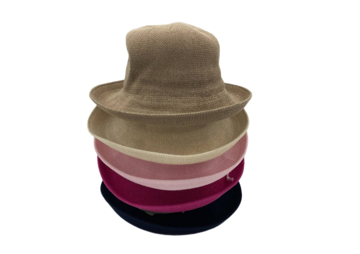 Jacaru 1507 Knitted Bucket Hat - Small Brim (Foldable One Size Vegan Friendly)