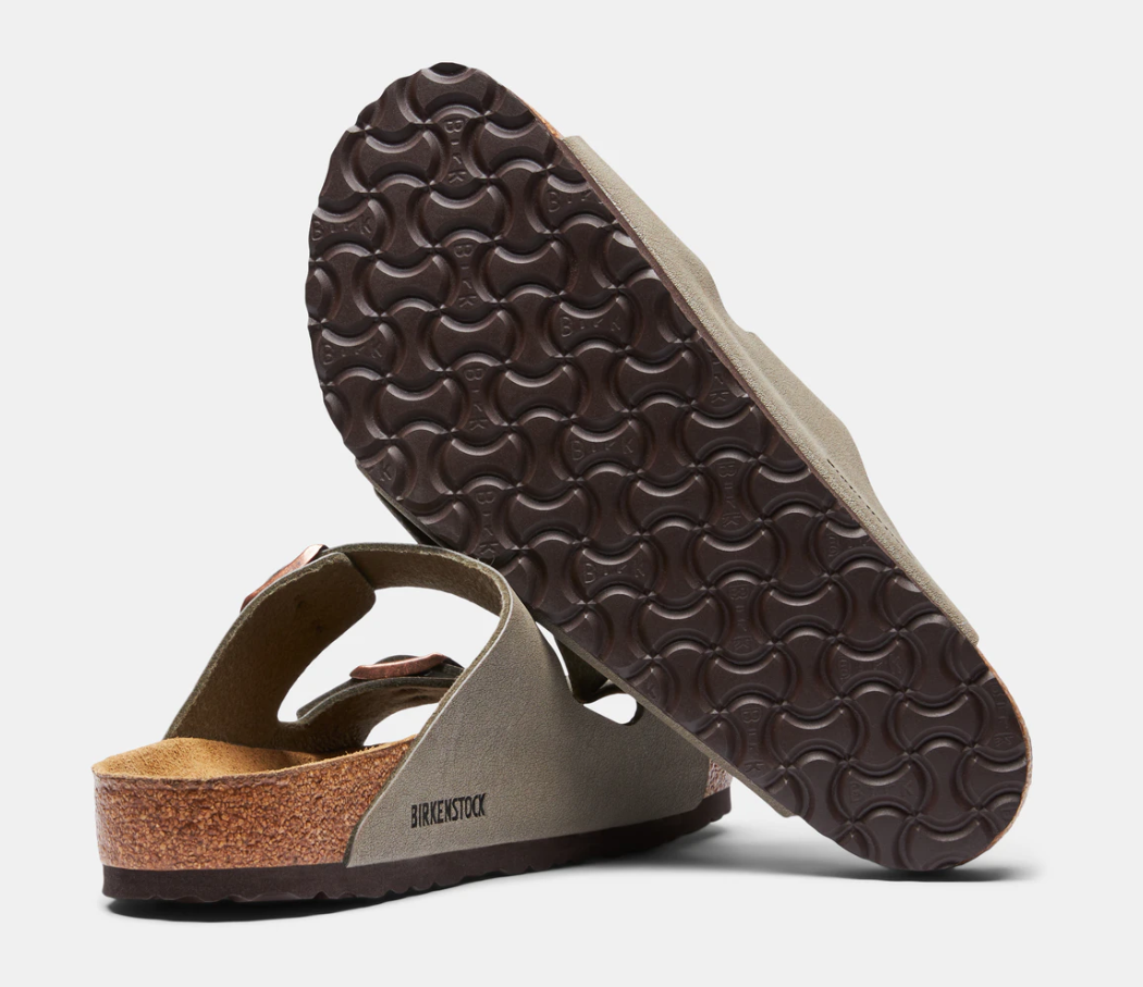 Birkenstock Unisex Arizona Regular Fit Sandals Thongs - Stone