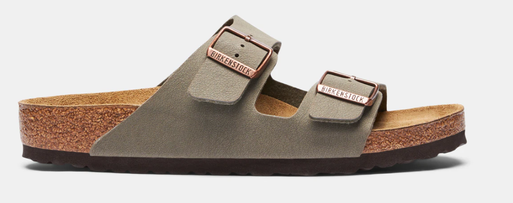 Birkenstock Unisex Arizona Regular Fit Sandals Thongs - Stone