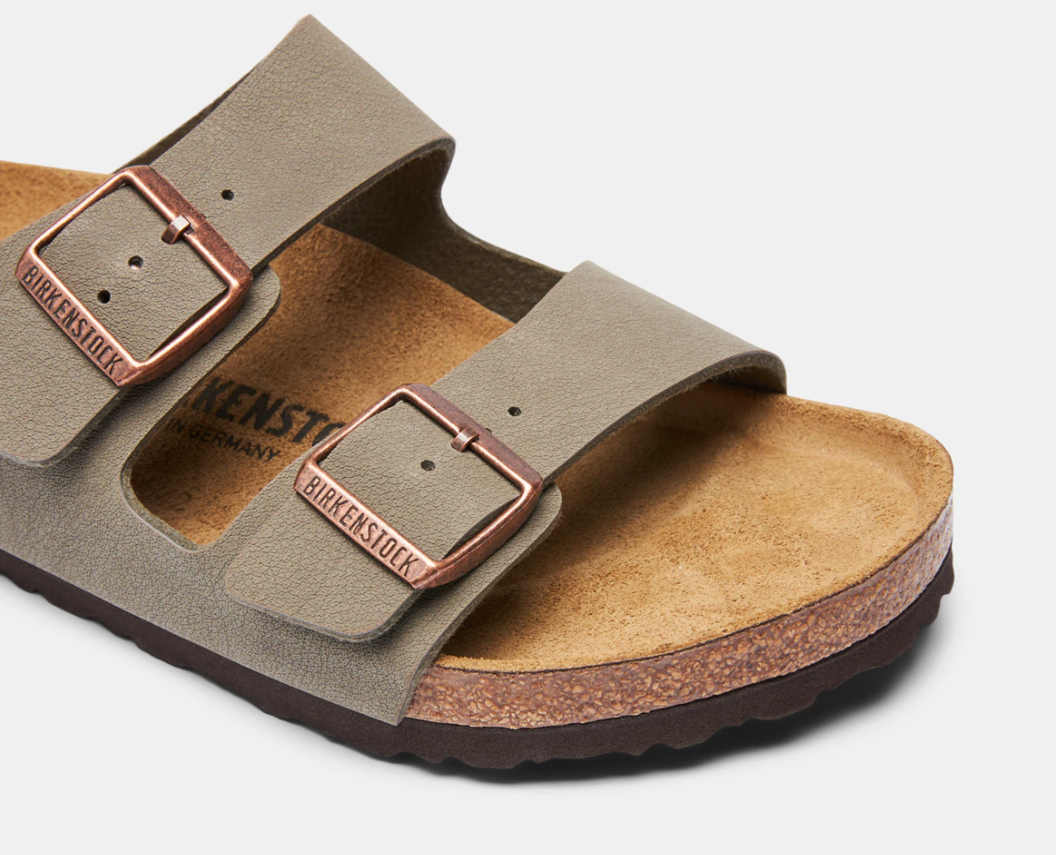 Birkenstock Unisex Arizona Regular Fit Sandals Thongs - Stone