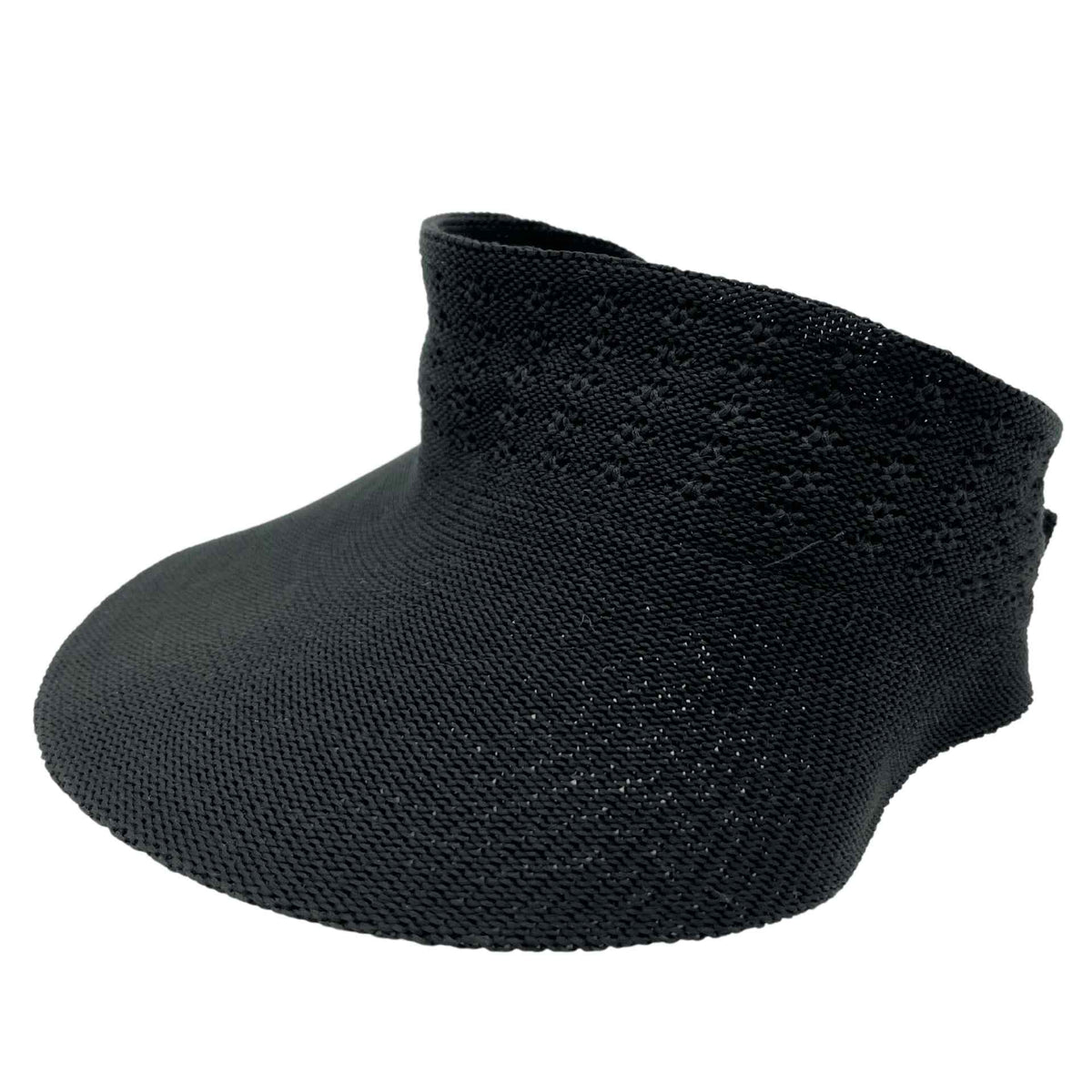 Jacaru 1512 Knitted Roll Up Visor - Foldable & Adjustable (One Size Vegan Friendly)