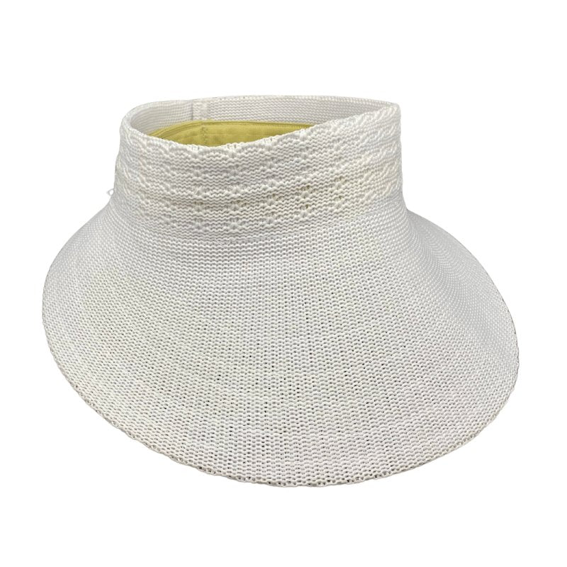 Jacaru 1512 Knitted Roll Up Visor - Foldable & Adjustable (One Size Vegan Friendly)