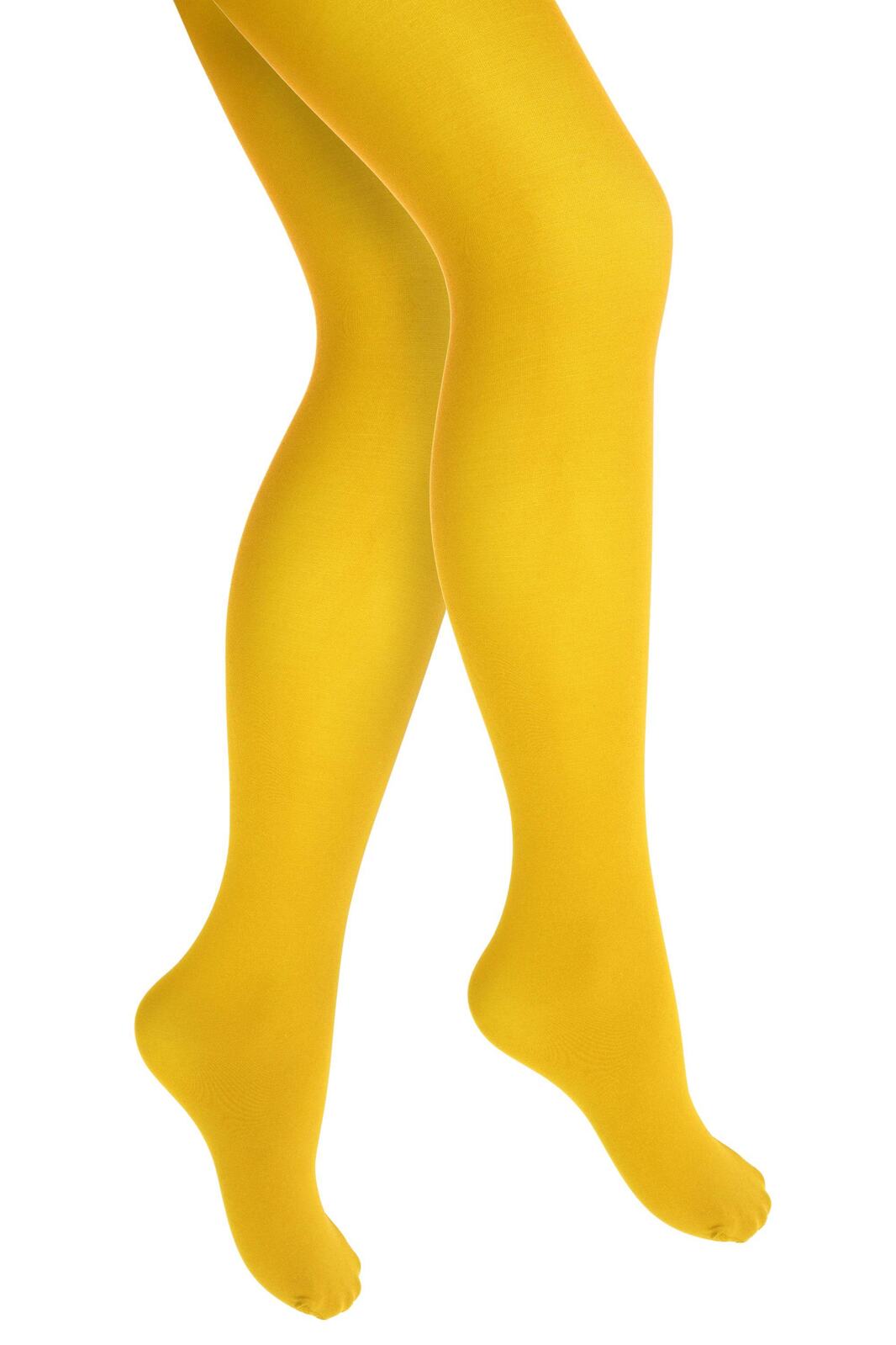 Yellow Pantyhose Tights - Womens Stockings Hosiery (One Size)