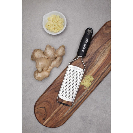 Microplane Gourmet Coarse Grater Black Stainless Steel 32cm Non Slip Handle