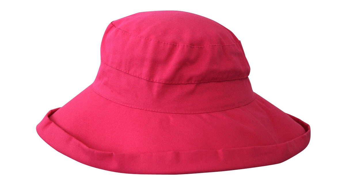 Jacaru 1530 Cotton Beach Hat - Foldable & UPF 50+ (One Size Vegan Friendly)