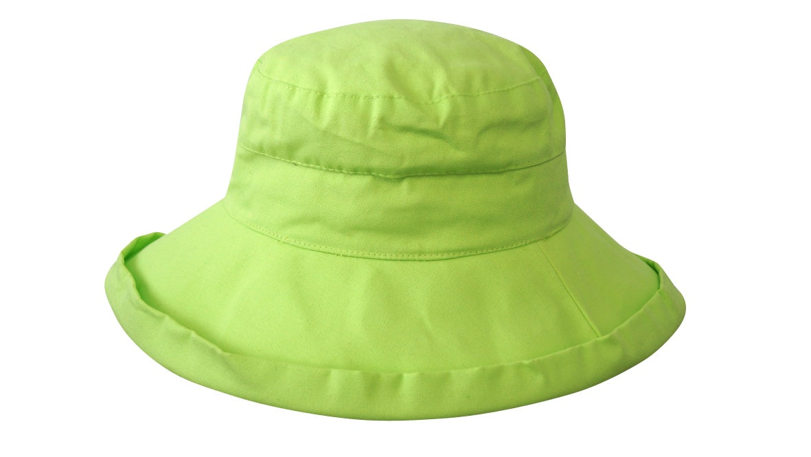 Jacaru 1530 Cotton Beach Hat - Foldable & UPF 50+ (One Size Vegan Friendly)