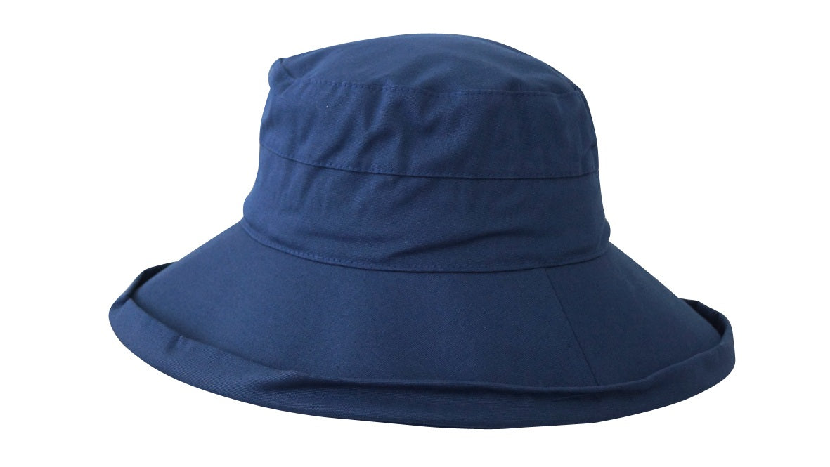 Jacaru 1530 Cotton Beach Hat - Foldable & UPF 50+ (One Size Vegan Friendly)