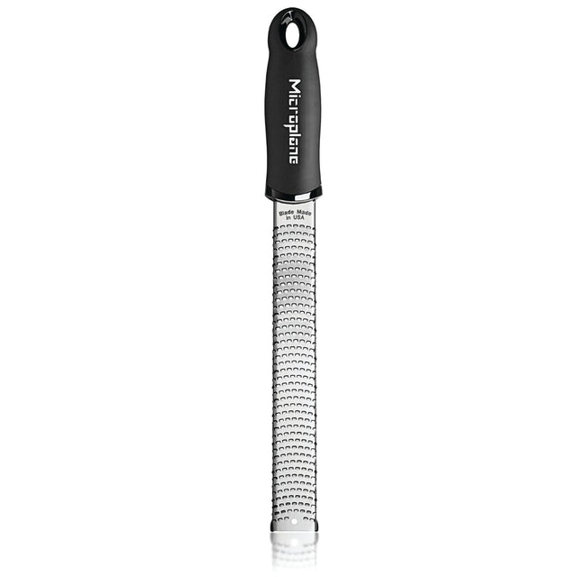 Microplane Premium Classic Zester Grater Black Stainless Steel Soft Grip Handle