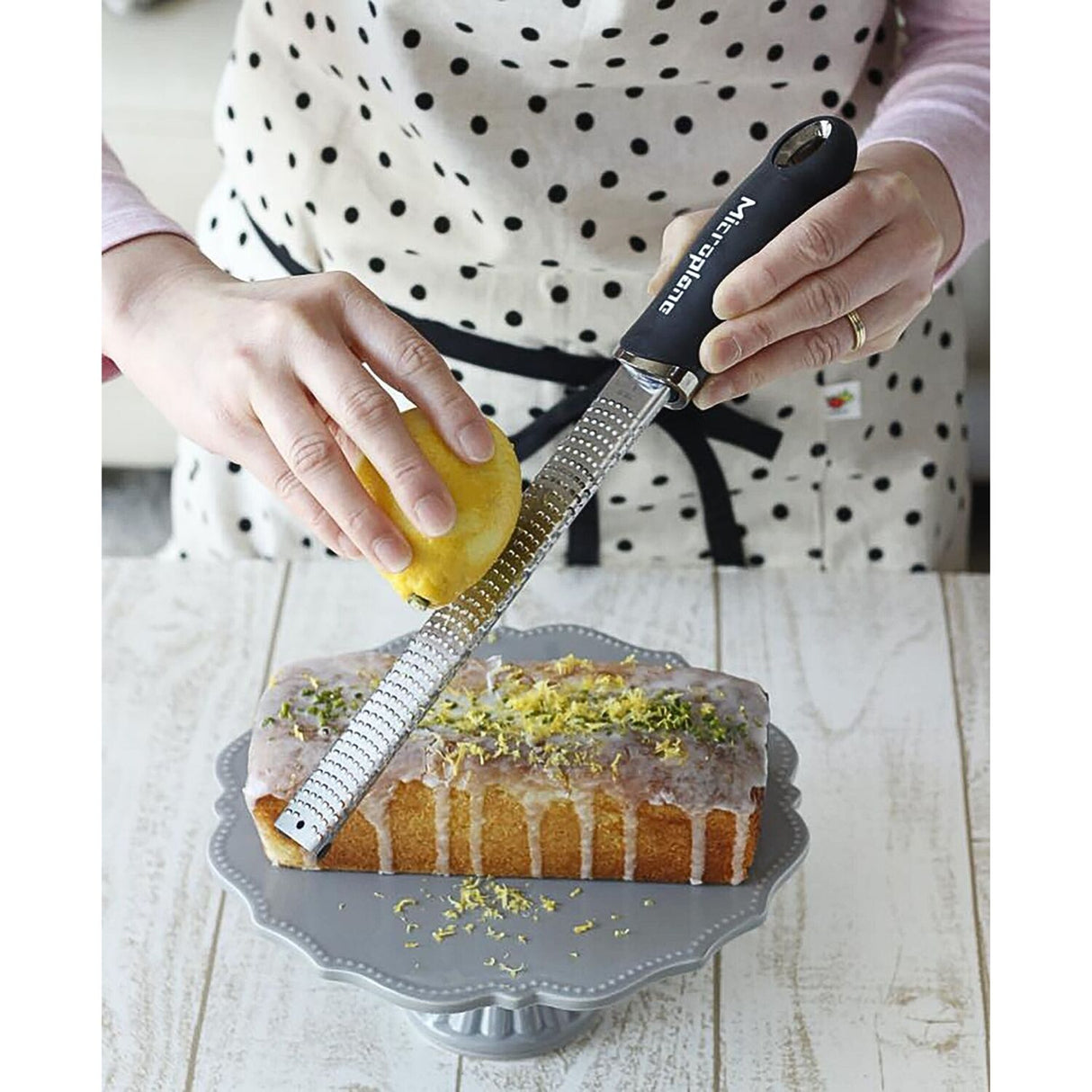 Microplane Premium Classic Zester Grater Black Stainless Steel Soft Grip Handle