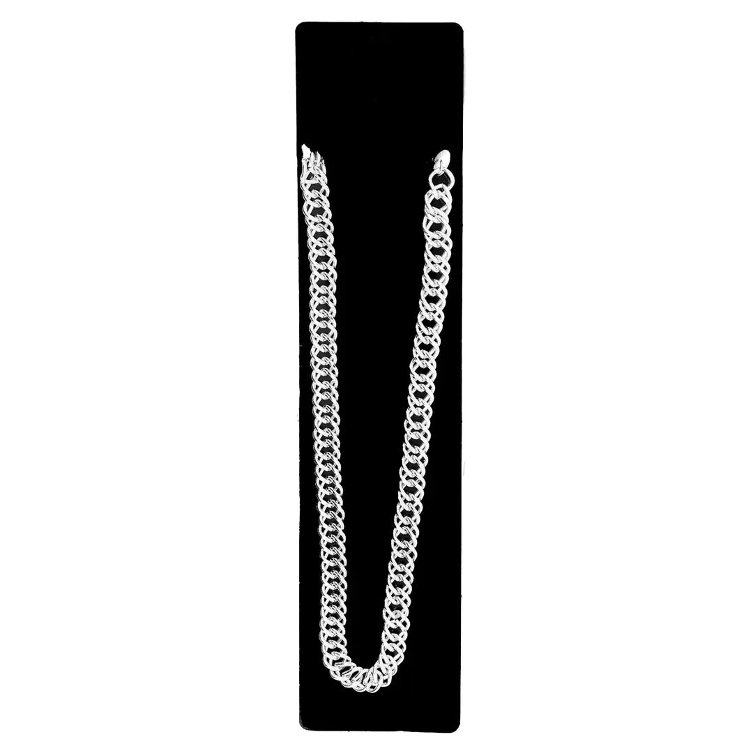 Silver 50cm Big Chain Necklace - Pimp/Gangster (Costume Accessory)