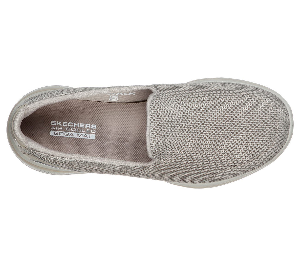 Skechers Women's Go Walk 5 Slip On Machine Washable Sneakers Shoes - Taupe