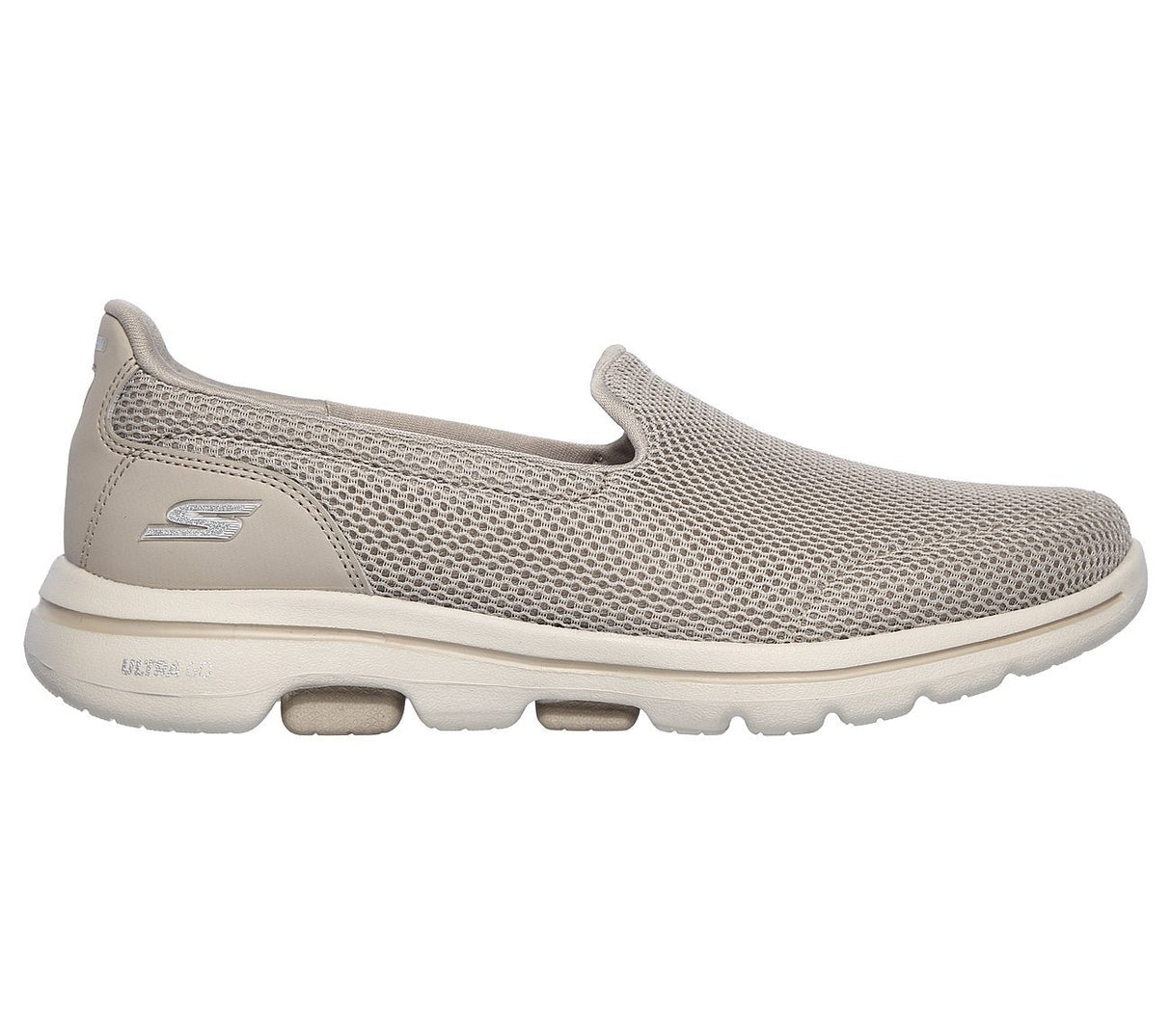Skechers Women's Go Walk 5 Slip On Machine Washable Sneakers Shoes - Taupe