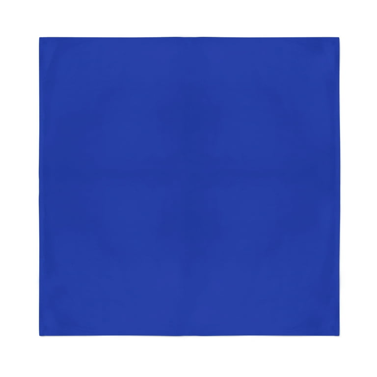 15x PLAIN BULK BANDANA 100% COTTON Head Wrap Bandanna Summer Scarf - Blue