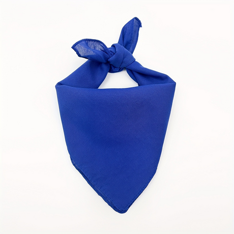 15x PLAIN BULK BANDANA 100% COTTON Head Wrap Bandanna Summer Scarf - Blue