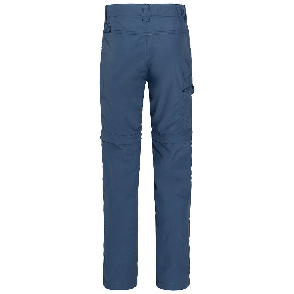 Jack Wolfskin Kids Safari 2-in-1 Zip Off Pants/Shorts - Ocean Wave Blue (Hiking/Trekking Outdoor Trousers)