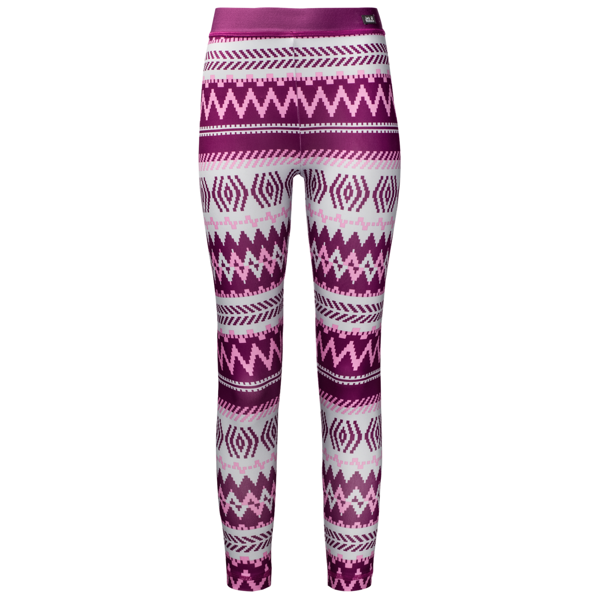 Jack Wolfskin Womens GInuit Tights - Fuchsia (Winter Breathable Soft Stretchy Leggings)