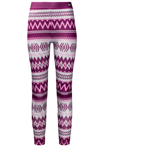 Jack Wolfskin Womens GInuit Tights Winter Warm Breathable Soft Stretchy Trousers - Fuchsia