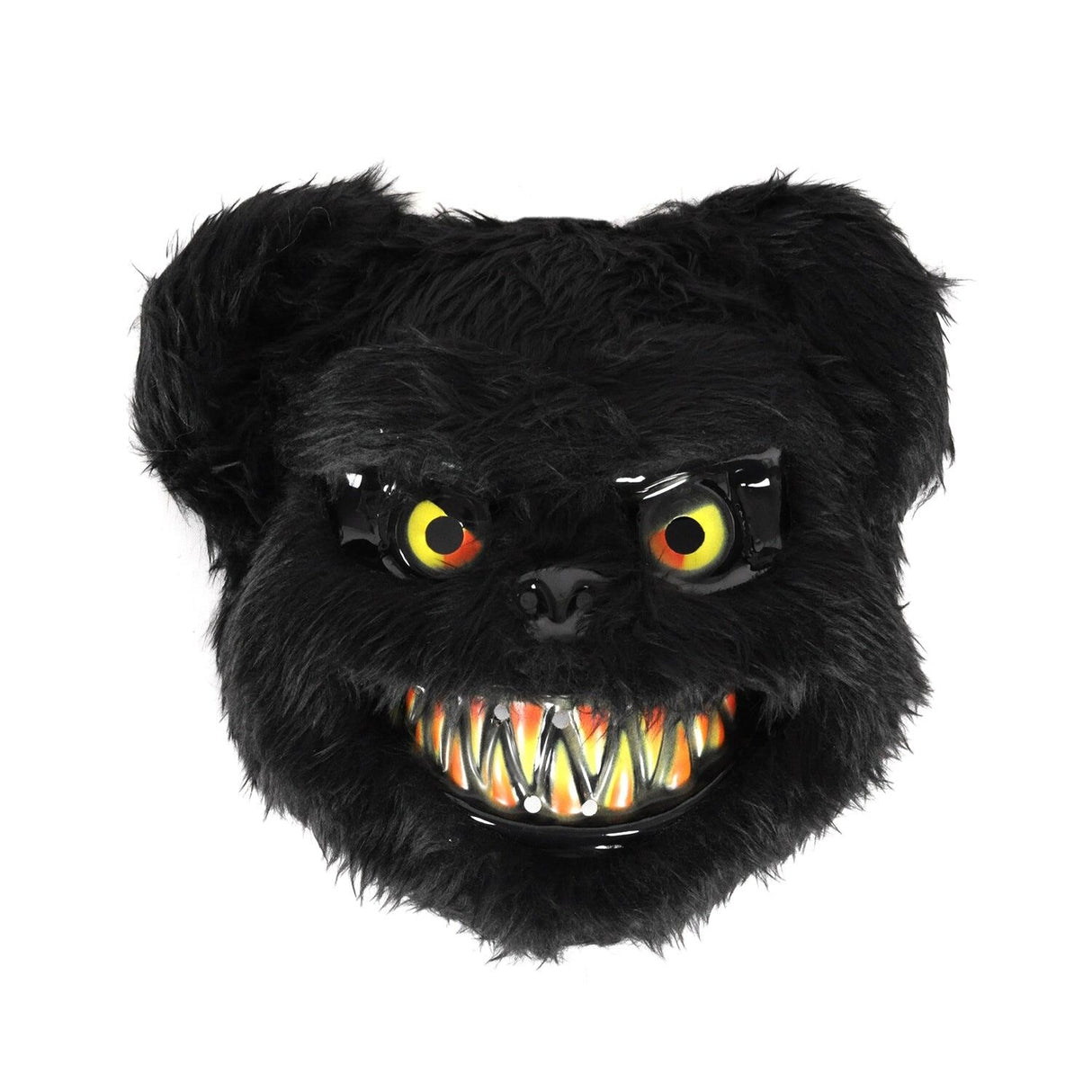 Scary Black Bear Fluffy Animal Mask Costume Halloween Party Dress Up