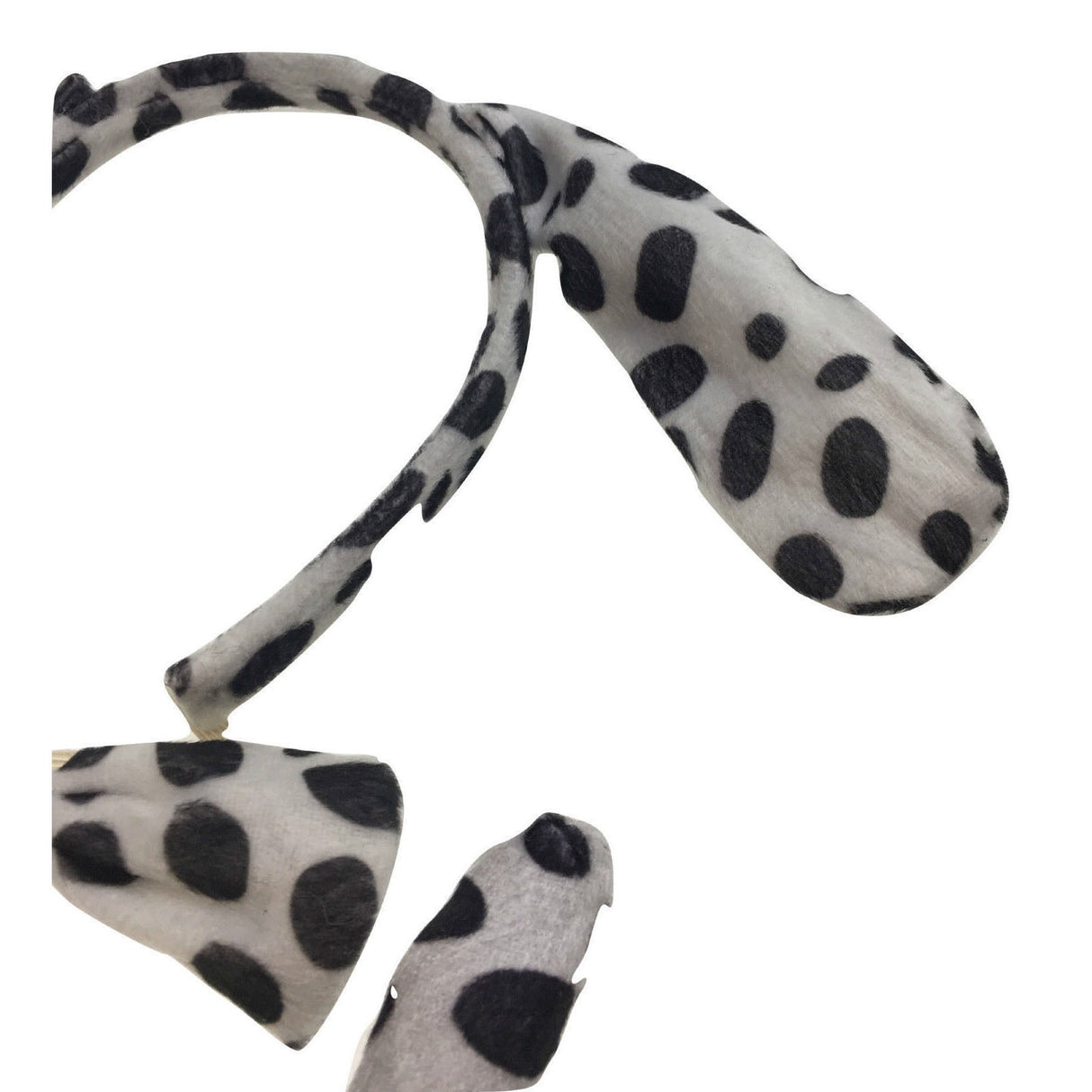 3pcs Dalmatian Dog Ear Headband Set w/ Bow & Tail - Animal Halloween & Fancy Dress Costune