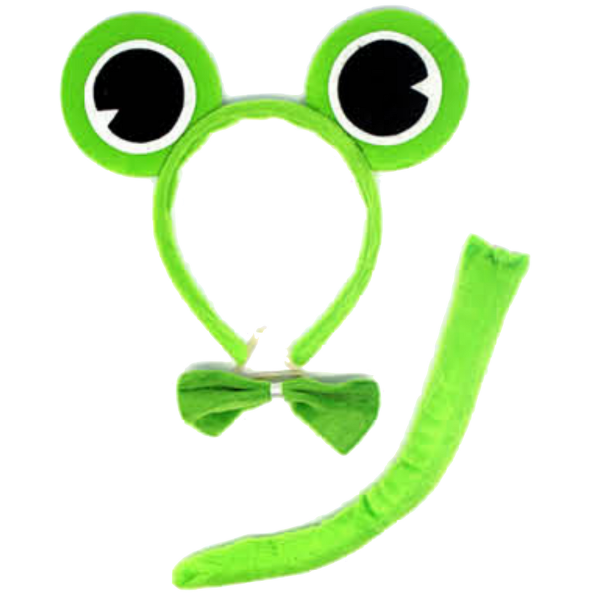 2pc Dog + Frog Animal Headband Set w/ Bow & Tail (Halloween & Fancy Dress)