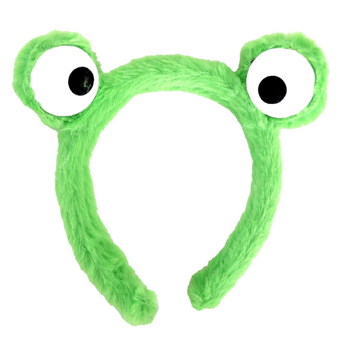 6x Plush Frog Eyes Animal Party Costume Dress Up Zoo Headband Book Week in Green