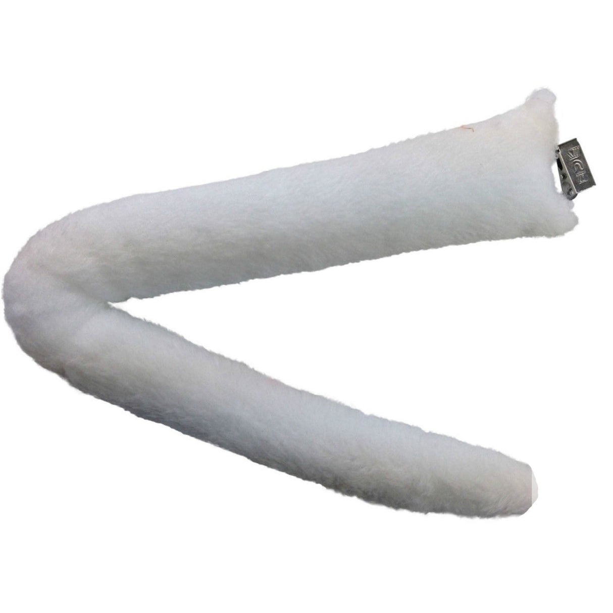 White Clip-On Animal Tail - Dog/Cat Costume Accessory (Halloween & Fancy Dress)