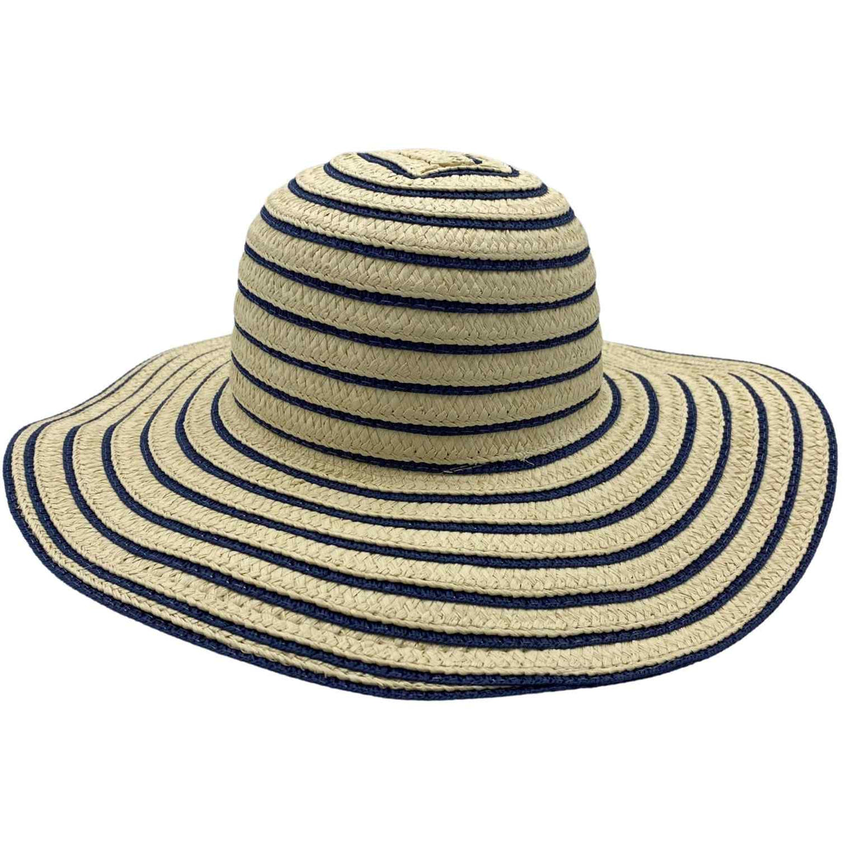 Jacaru 1762 Thin Circles Paper Straw Hat - 10cm Wide Brim (One Size Vegan Friendly)