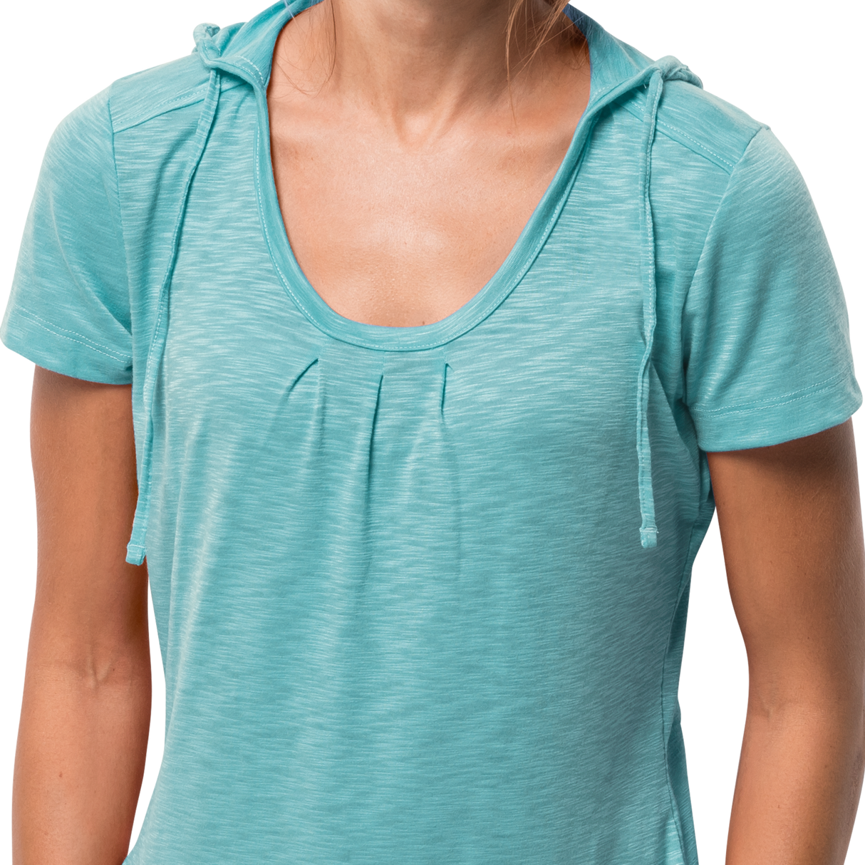 Jack Wolfskin Womens Travel Hoody Top Hoodie T Shirt Comfortable Tee - Aqua - XS