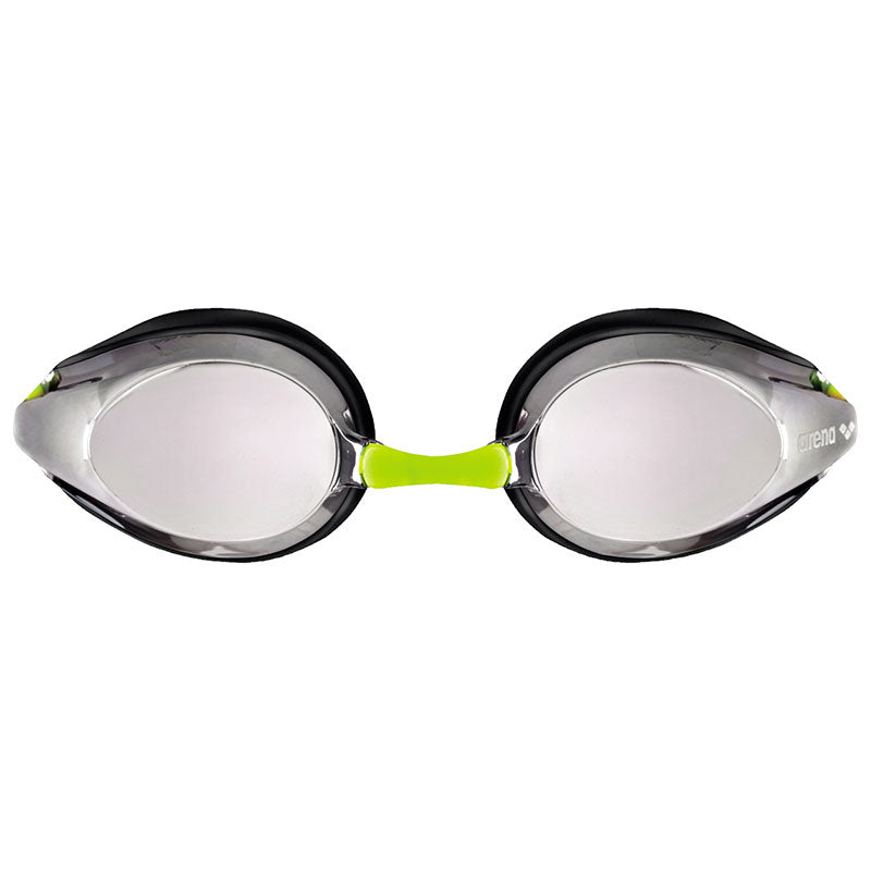 Arena Junior Kids Tracks Mirror Goggles in Silver/White/Pink