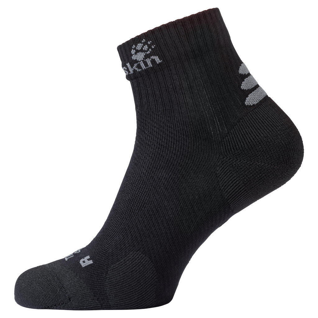 Jack Wolfskin Mens Travel Organic Mid Cut Ankle Socks - Black - 44-46