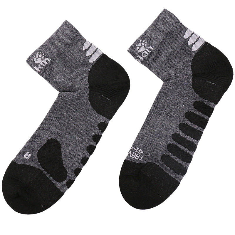Jack Wolfskin Travel Organic Cotton Mid Cut Hiking Trekking Outdoor Ankle - Dark Grey