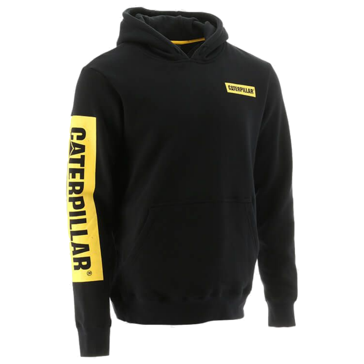 Caterpillar Icon Block Hooded Sweatshits Mens Jacket Adjustable