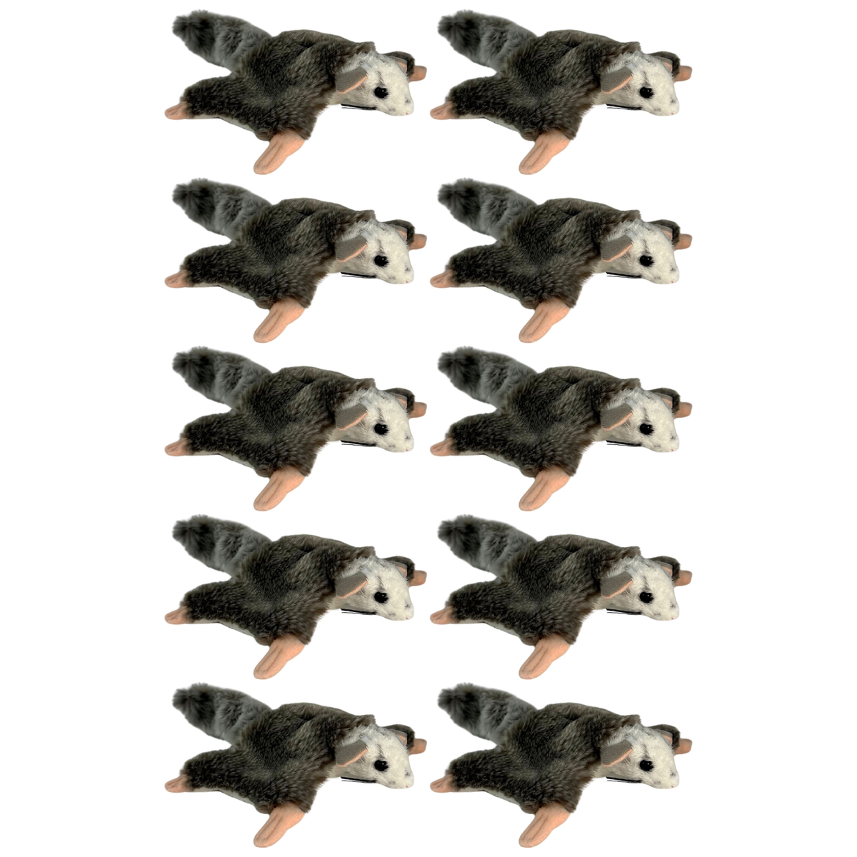 10x Bocchetta 14cm Mini Squirrel Glider Plush Toy Bulk Pack (Australian Stuffed Animal Souvenir Keyring Gift)