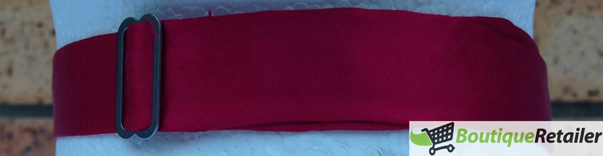 Mens BOW TIE Wedding Tuxedo Formal Bestman Necktie Classic Plain Party - Burgundy