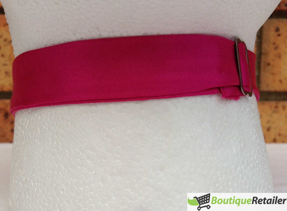 Mens Hot Pink Bow Tie (Pre-Tied Classic Formal Necktie)