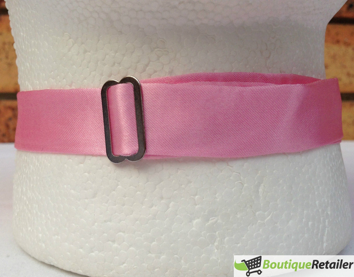 Mens BOW TIE Wedding Tuxedo Formal Bestman Necktie Classic Plain Party - Light Pink