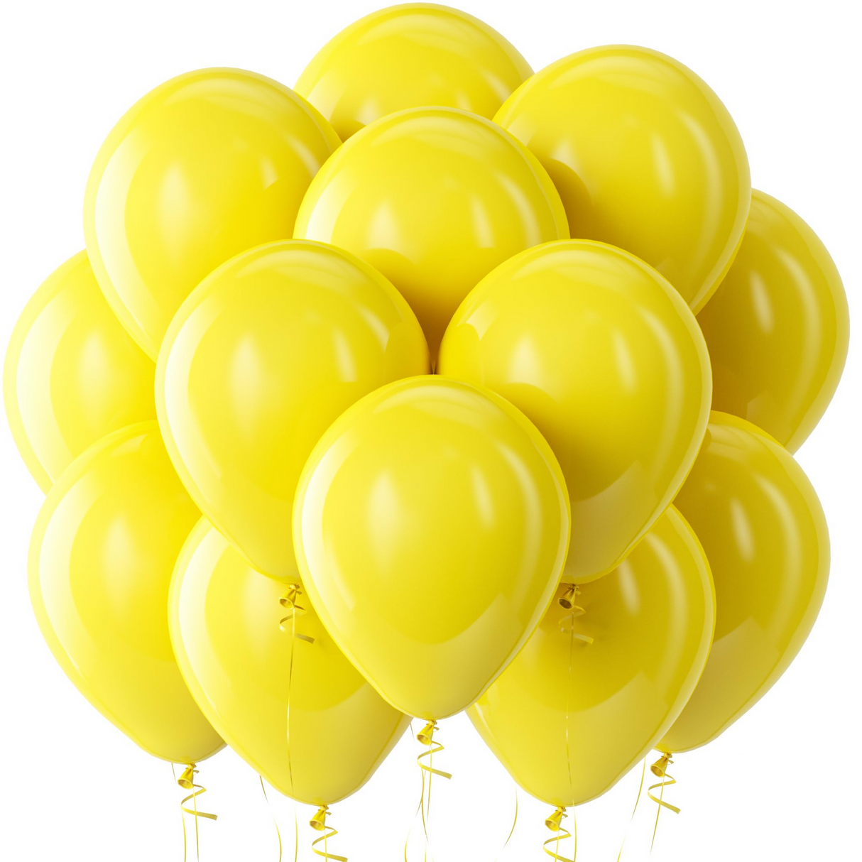 24pcs Green & Yellow (Gold) Rubber Balloons for Australia Day & more (30cm) - 12 of Each