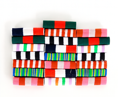 23x Army Medal Ribbons Set Costume Replica Soldier Fancy Dress