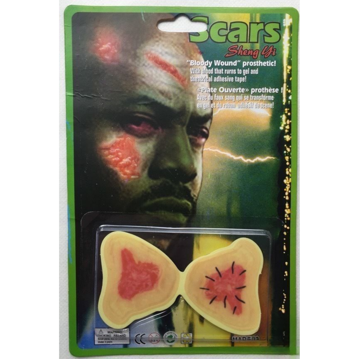 Fake Bloody Wound Scars - Adhesive Halloween Make Up (Costume Accessory)